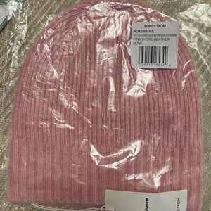 NWT | Nordstrom - Pink Shore Heather Knit Beanie